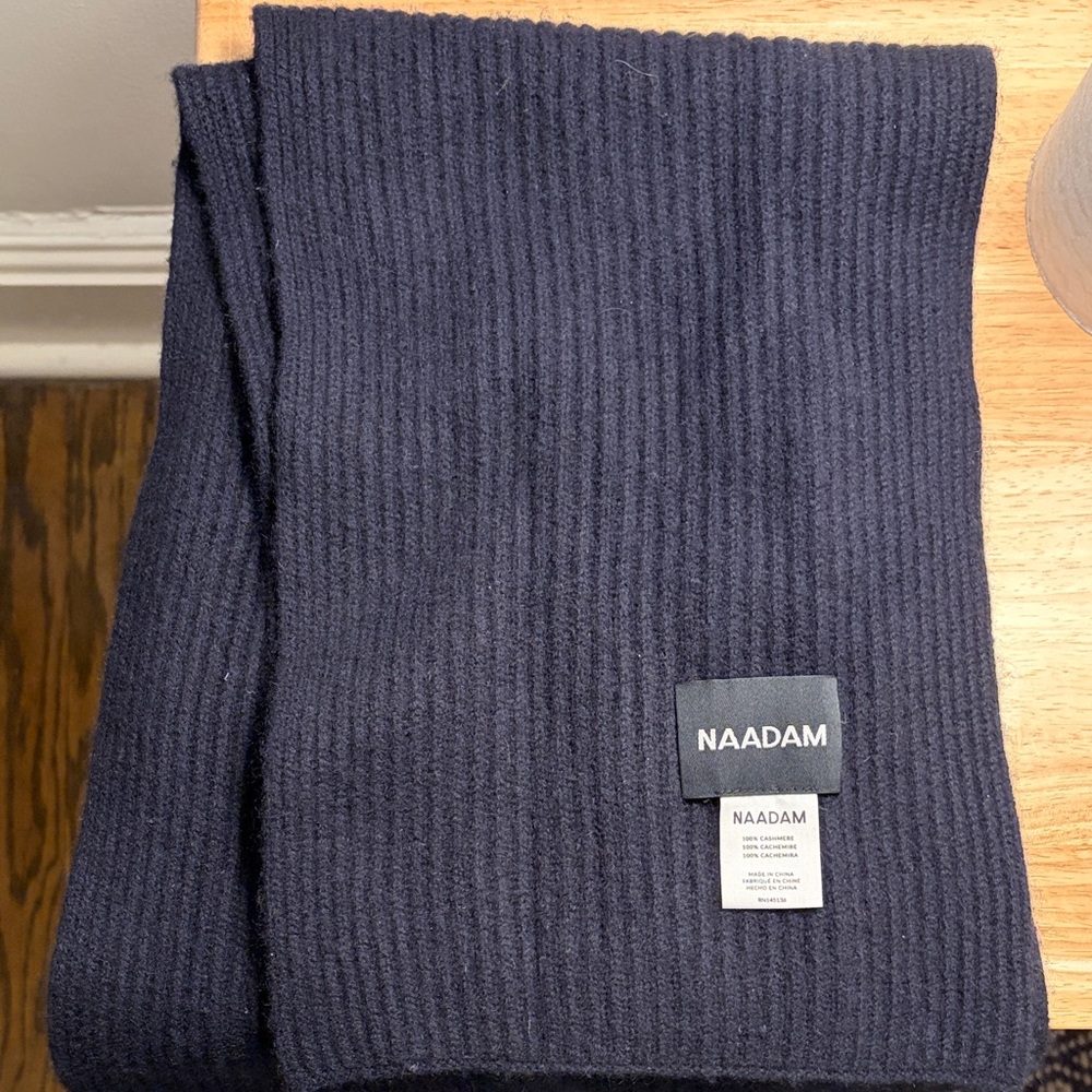 NAADAM Navy Cashmere Scarf